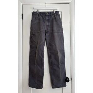 Arborwear Men's 34x32 (34x34 Tag) Blue Double Knee Climber Workwear Canvas Pants